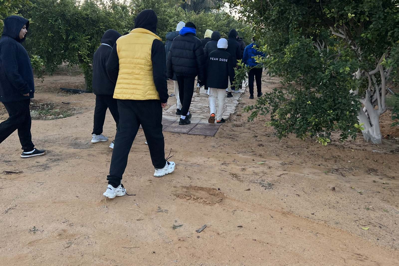 A VOYRA school group on an educational journey in AlUla