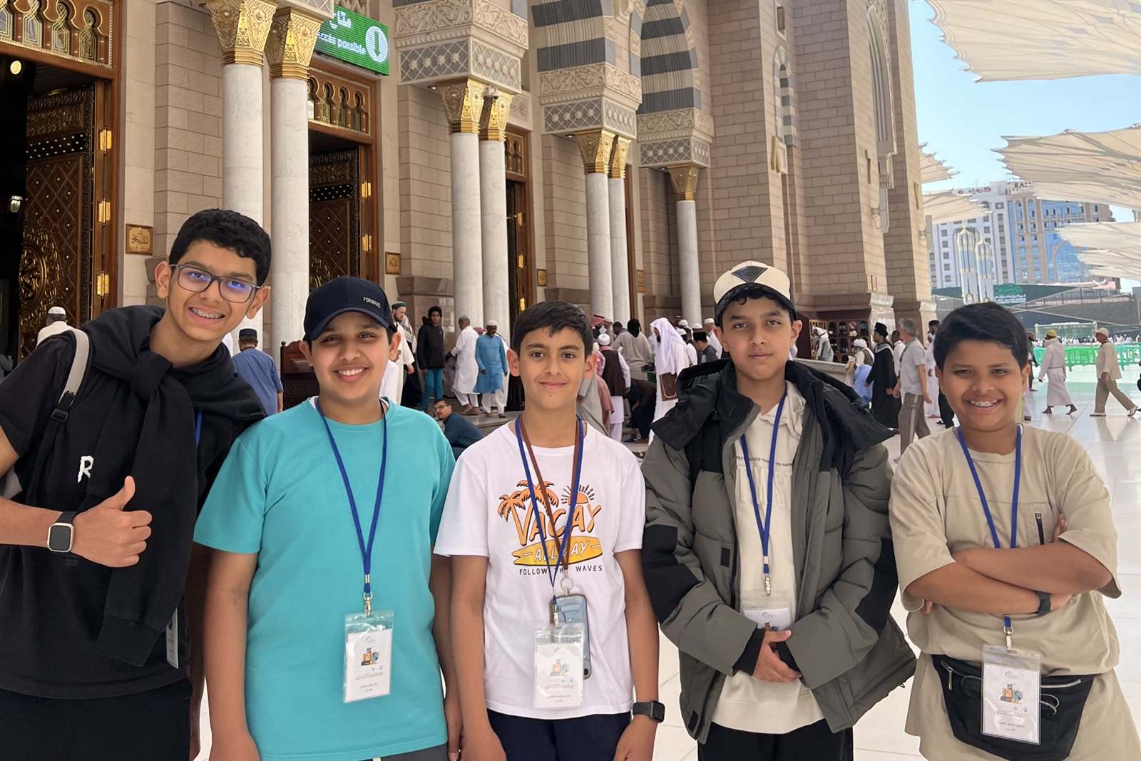 A VOYRA school group on an educational journey in Madinah